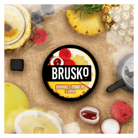 Смесь Brusko Strong - Ананас с Помело и Личи (50 грамм) купить в Перми