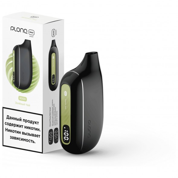 PLONQ MAX SMART - Зелёный Чай (8000 затяжек) купить в Перми