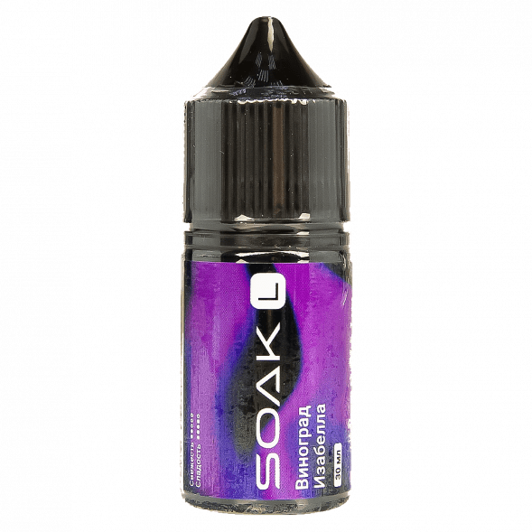 Жидкость SOAK L30 - Isabella Grapes (Виноград Изабелла, 30 мл, 2 мг) купить в Перми