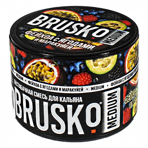 Смесь Brusko Medium - Фейхоа с Ягодами и Маракуйей (250 грамм) купить в Перми