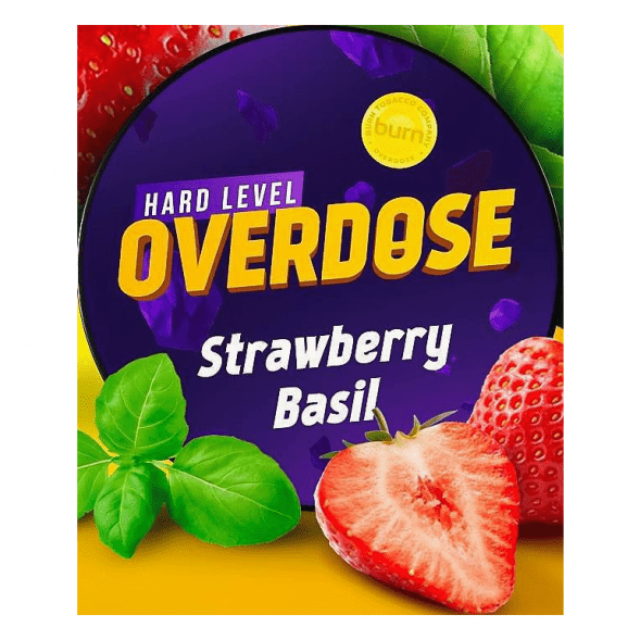 Табак Overdose - Strawberry Basil (Клубника-Базилик, 25 грамм) купить в Перми