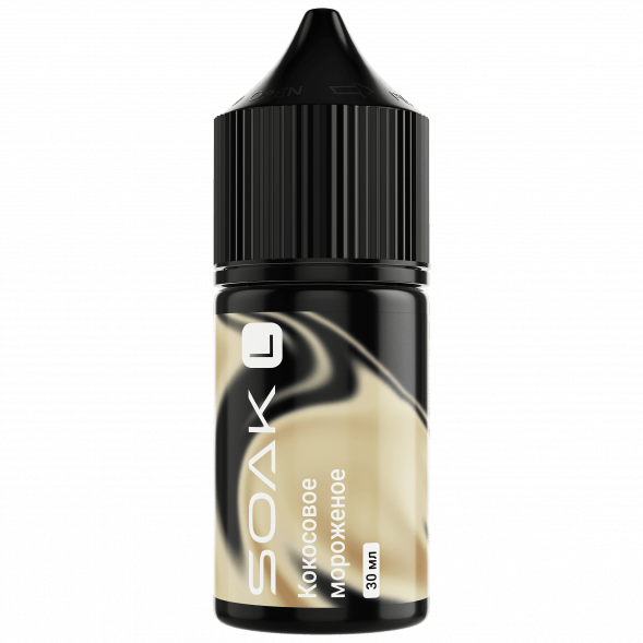 Жидкость SOAK L30 - Ice Cream Coconut (Кокосовое Мороженое, 30 мл, 2 мг) купить в Перми