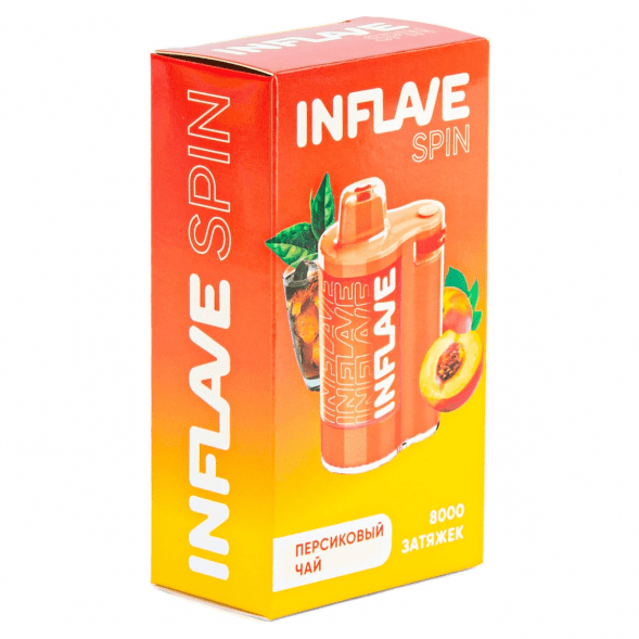 INFLAVE SPIN - Персиковый Чай (8000 затяжек) купить в Перми