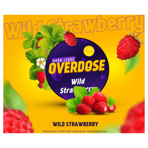 Табак Overdose - Wild Strawberry (Дикая Земляника, 200 грамм) купить в Перми