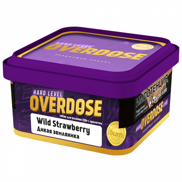 Табак Overdose - Wild Strawberry (Дикая Земляника, 200 грамм) купить в Перми