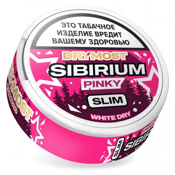 Табак жевательный DryMost - Sibirium Pinky Slim (Сибирский Малиновый Лимонад, 12 грамм) купить в Перми