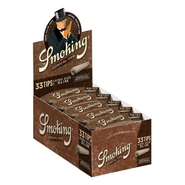 Фильтры Бумажные для самокруток Smoking - KS Contip Brow (33 штуки) купить в Перми