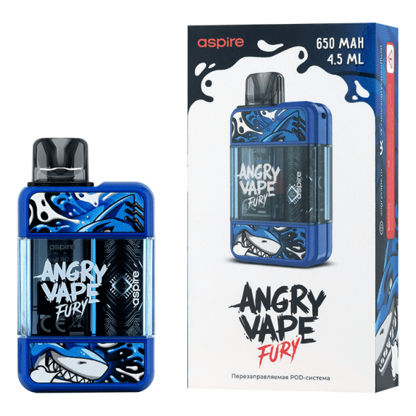 Электронная сигарета Brusko - Angry Vape Fury (650 mAh, Синий) купить в Перми