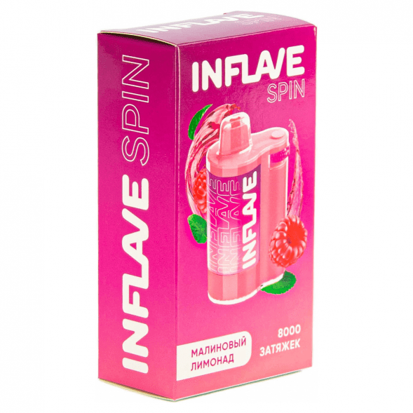 INFLAVE SPIN - Малиновый Лимонад (8000 затяжек) купить в Перми