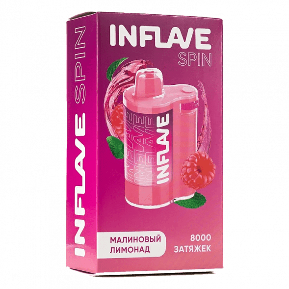 INFLAVE SPIN - Малиновый Лимонад (8000 затяжек) купить в Перми