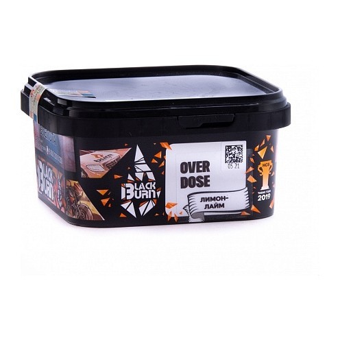 Табак BlackBurn - Overdose (Лимон - Лайм, 200 грамм) купить в Перми
