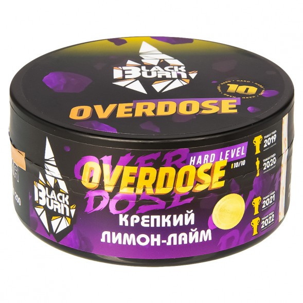 Табак BlackBurn - Overdose (Лимон - Лайм, 100 грамм) купить в Перми
