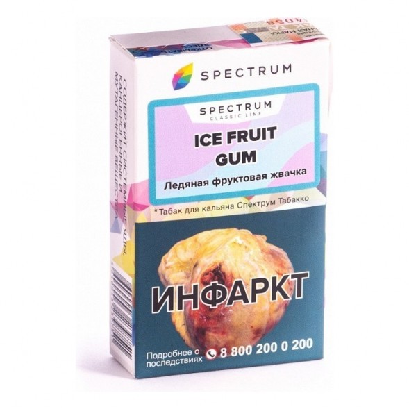 Табак Spectrum - Ice Fruit Gum (Ледяная Фруктовая Жвачка, 25 грамм) купить в Перми