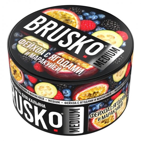 Смесь Brusko Medium - Фейхоа с Ягодами и Маракуйей (50 грамм) купить в Перми