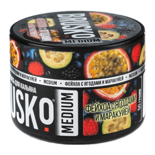 Смесь Brusko Medium - Фейхоа с Ягодами и Маракуйей (50 грамм) купить в Перми