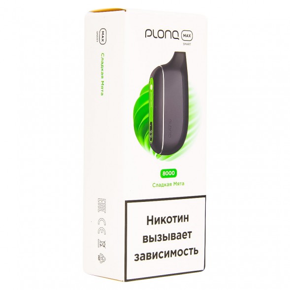 PLONQ MAX SMART - Сладкая Мята (8000 затяжек) купить в Перми