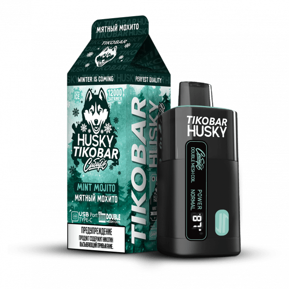 TIKOBAR HUSKY Сибирь - Мятный Мохито (Mint Mojito, 12000 затяжек) купить в Перми