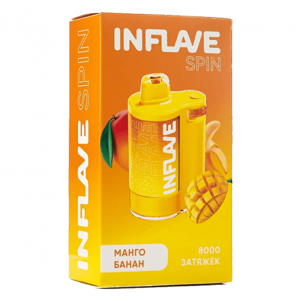 INFLAVE SPIN - Манго Банан (8000 затяжек) купить в Перми