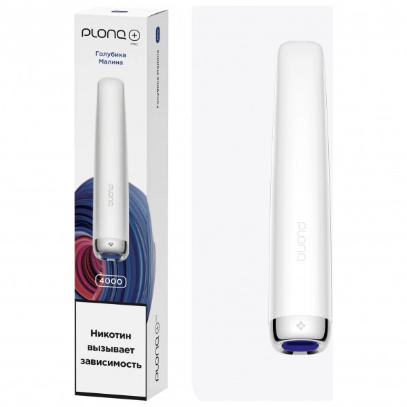 PLONQ PLUS PRO - Голубика Малина (Blueberry Raspberry, 4000 затяжек) купить в Перми