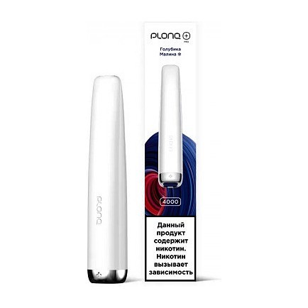 PLONQ PLUS PRO - Голубика Малина (Blueberry Raspberry, 4000 затяжек) купить в Перми