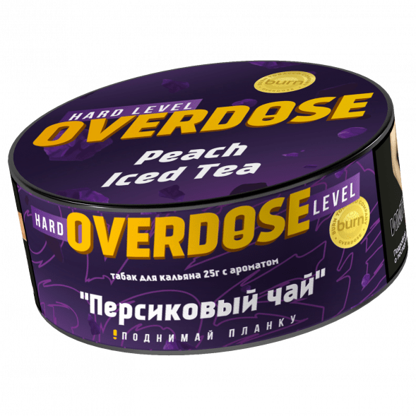 Табак Overdose - Peach Iced Tea (Холодный Персиковый Чай, 25 грамм) купить в Перми