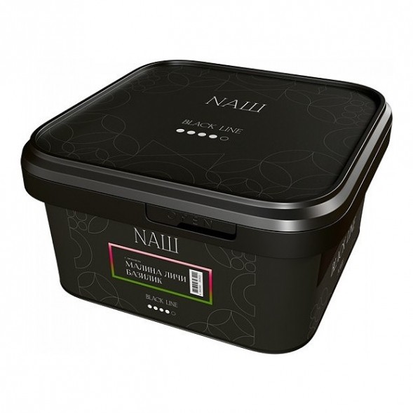 Табак NАШ BLACK - Малина Личи Базилик (200 грамм) купить в Перми