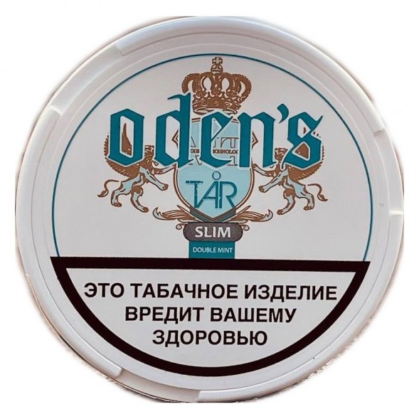 Табак жевательный ODENS - TAR Double Mint Slim (10 грамм, Россия) купить в Перми