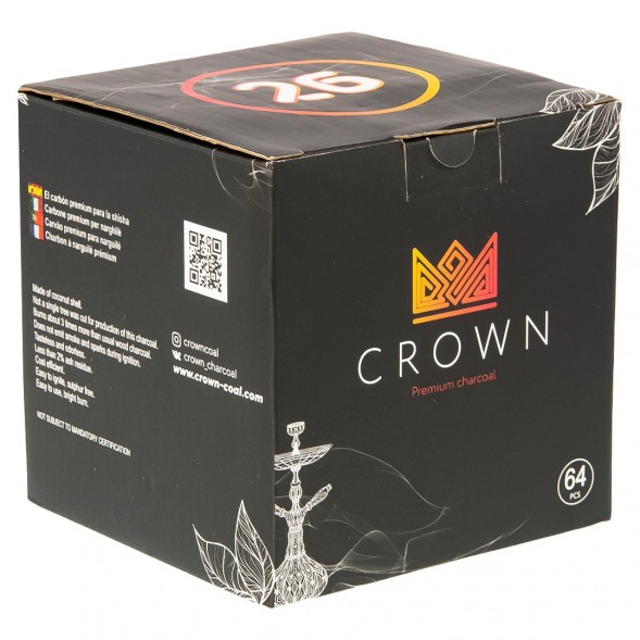 Уголь Crown (26 мм, 64 кубика) купить в Перми