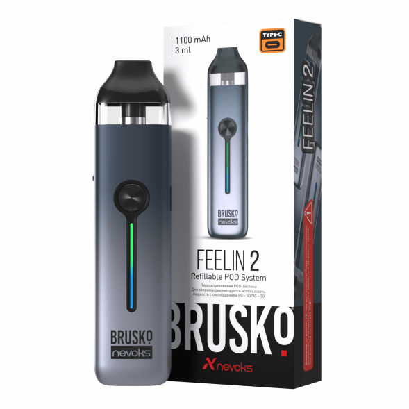 Электронная сигарета Brusko - Feelin 2 (Туманный Серый) купить в Перми
