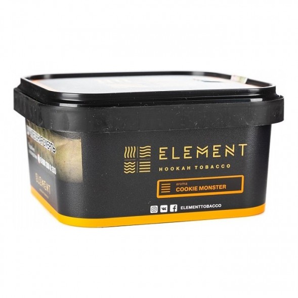 Табак Element Земля - Cookie Monster NEW (Земляничное Печенье, 200 грамм) купить в Перми