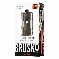Электронная сигарета Brusko - Cloudflask 3 (Коричневый Металлик)