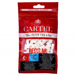 Фильтры для самокруток Cartel - Regular (100 штук, 15х8 мм)
