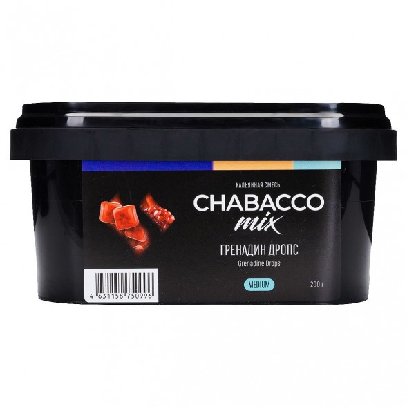 Смесь Chabacco MIX MEDIUM - Grenadine Drops (Гренадин Дропс, 200 грамм) купить в Перми
