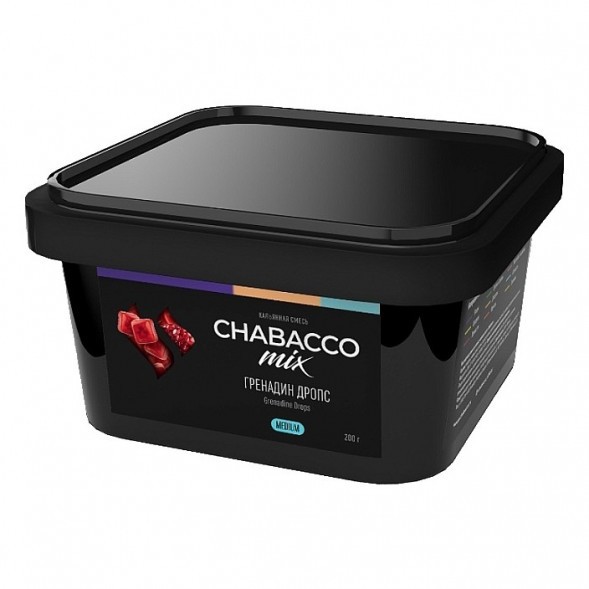 Смесь Chabacco MIX MEDIUM - Grenadine Drops (Гренадин Дропс, 200 грамм) купить в Перми