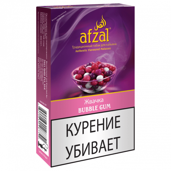 Табак Afzal - Bubble Gum (Жевательная Резинка, 40 грамм) купить в Перми