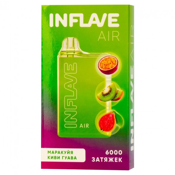 INFLAVE AIR - Маракуйя Киви Гуава (6000 затяжек) купить в Перми
