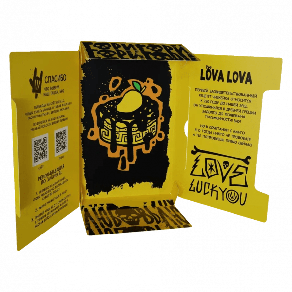 Табак Хулиган Hard - LOVA LOVA (Манговый Чизкейк, 200 грамм) купить в Перми