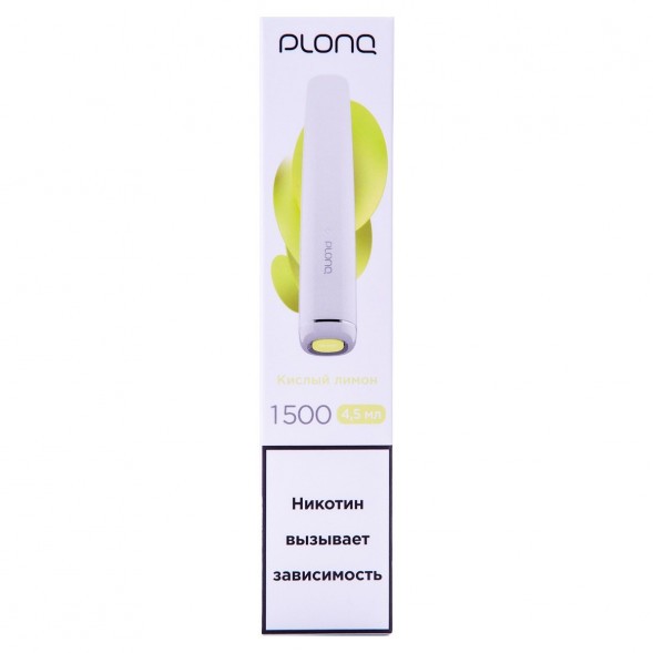 PLONQ PLUS - Кислый Лимон (1500 затяжек) купить в Перми