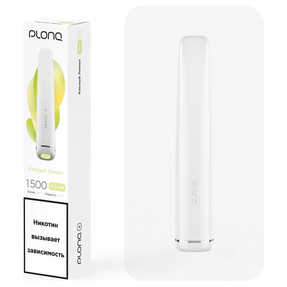 PLONQ PLUS - Кислый Лимон (1500 затяжек) купить в Перми