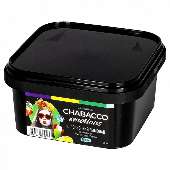 Смесь Chabacco Emotions MEDIUM - Royal Lemonade (Королевский Лимонад, 200 грамм) купить в Перми