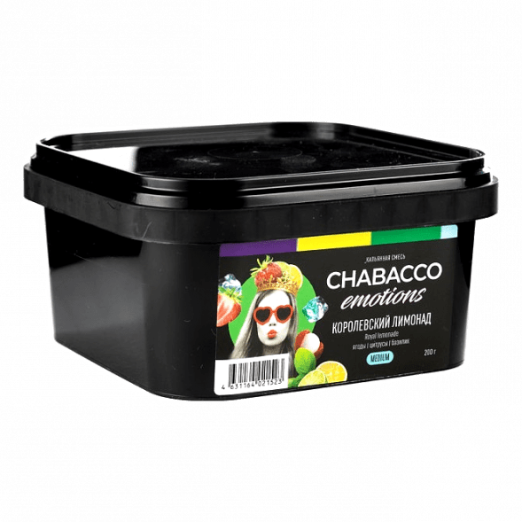 Смесь Chabacco Emotions MEDIUM - Royal Lemonade (Королевский Лимонад, 200 грамм) купить в Перми