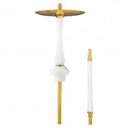 Кальян UNION - Sleek PVD White (Белый, Без Колбы)