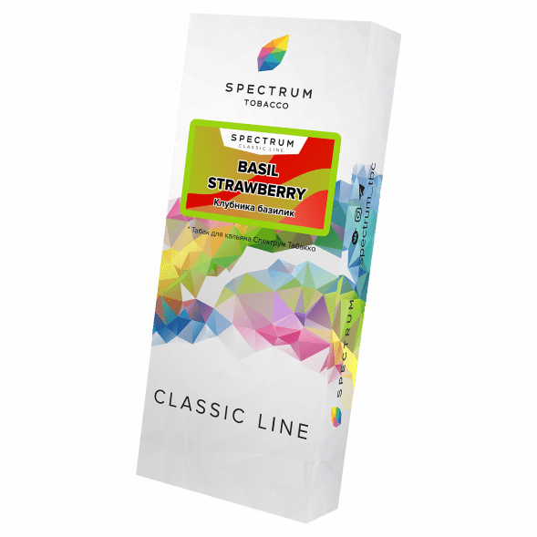 Табак Spectrum - Basil Strawberry (Клубника Базилик, 100 грамм) купить в Перми