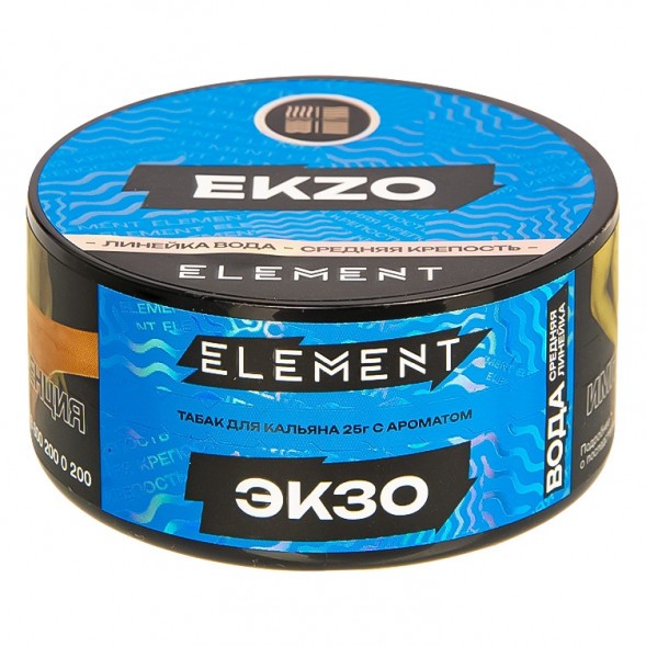 Табак Element Вода - Ekzo NEW (Экзо, 25 грамм) купить в Перми