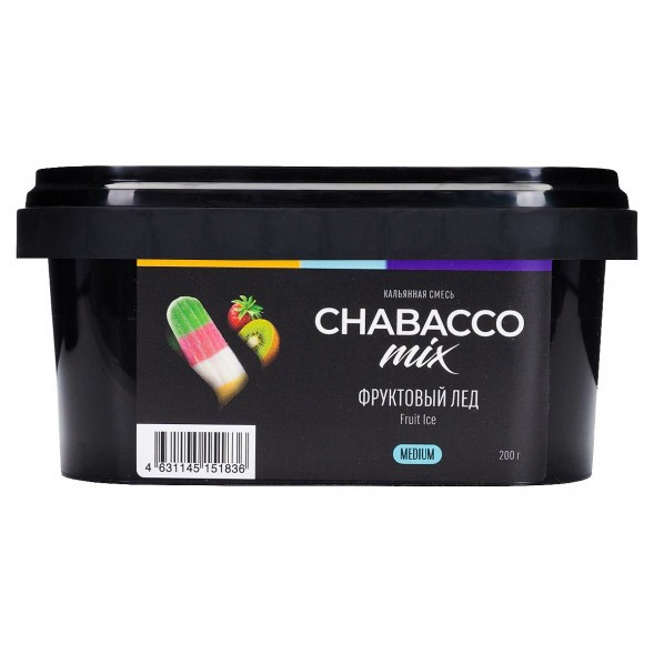 Смесь Chabacco MIX MEDIUM - Fruit Ice (Фруктовый Лёд, 200 грамм) купить в Перми