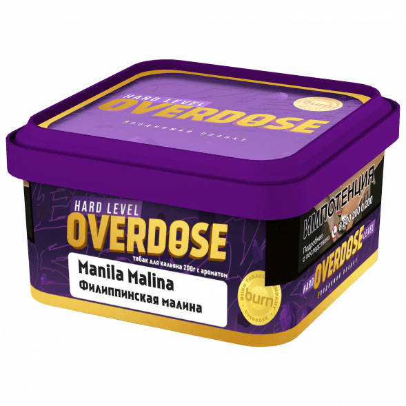 Табак Overdose - Manila Malina (Филиппинская Малина, 200 грамм) купить в Перми