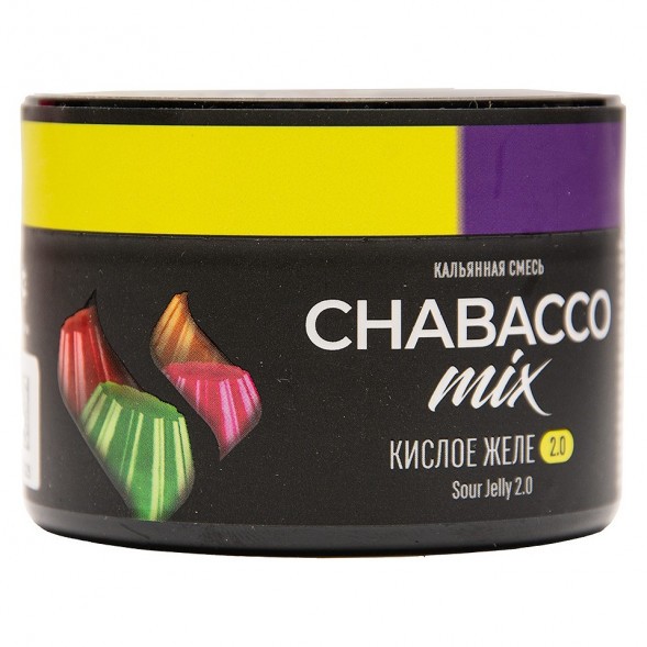 Смесь Chabacco MIX MEDIUM - Sour Jelly 2.0 (Кислое Желе 2.0, 40 грамм) купить в Перми