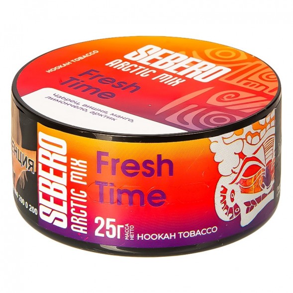 Табак Sebero Arctic Mix - Fresh Time (Фреш Тайм, 25 грамм) купить в Перми