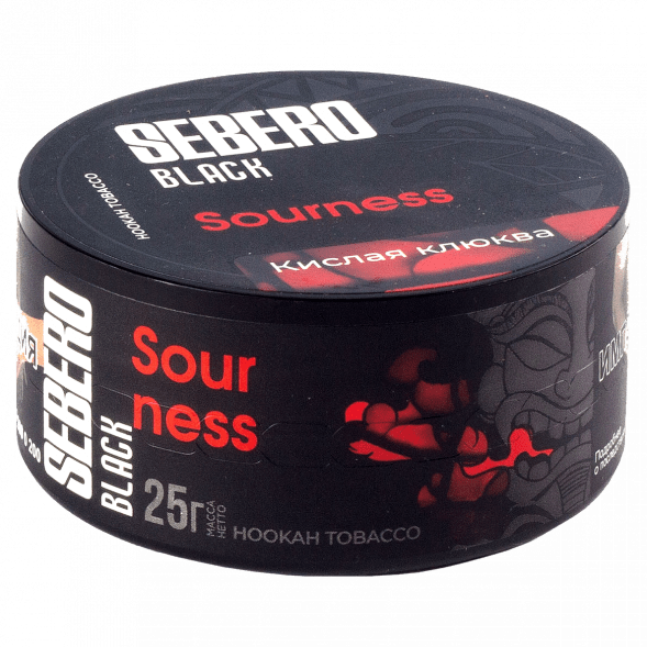 Табак Sebero Black - Sourness (Кислая Клюква, 25 грамм) купить в Перми