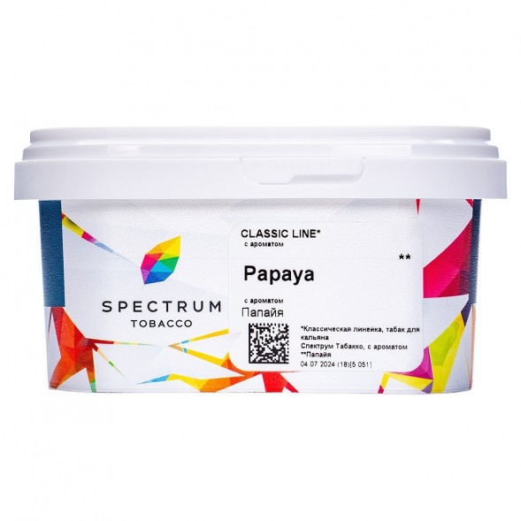 Табак Spectrum - Papaya (Папайя, 200 грамм) купить в Перми